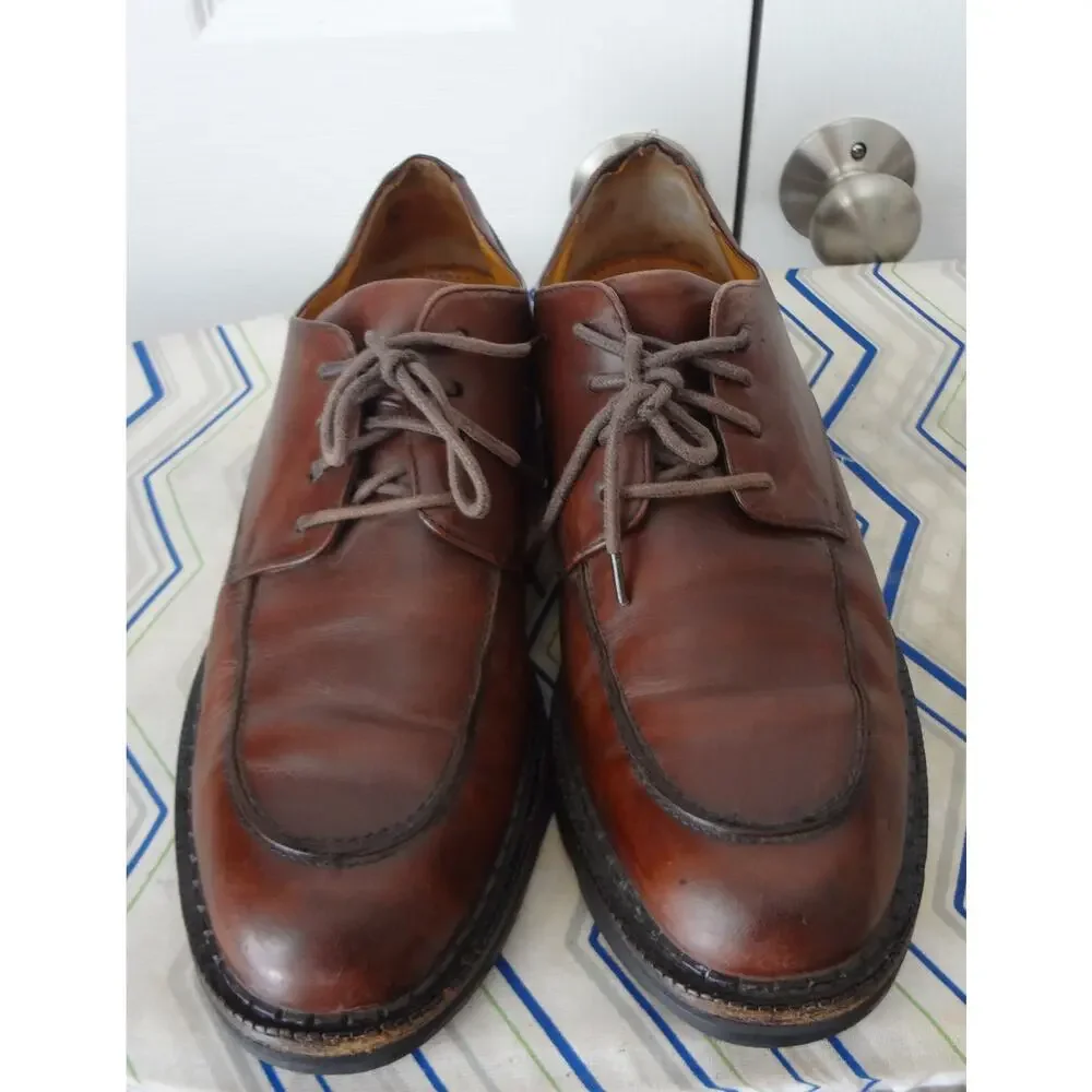 Vintage 90s Cole Haan Country Brown Leather Oxfords Chunky Mens 12 Lug Sole
